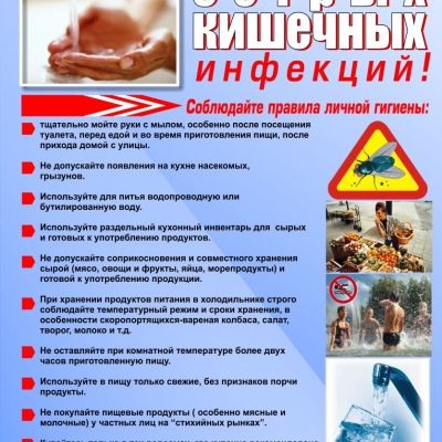 Защити себя от острых кишечных инфекций!